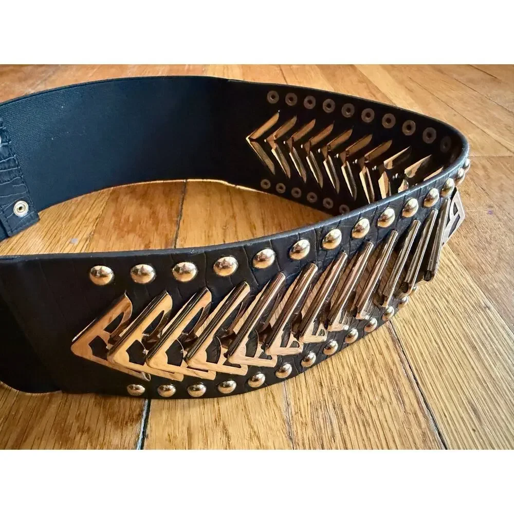 bebe wide studded
